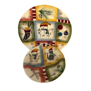 Pfaltzgraff Holiday Magic Dinner Plate 10 inch 5746688 and Bowl 8 inch